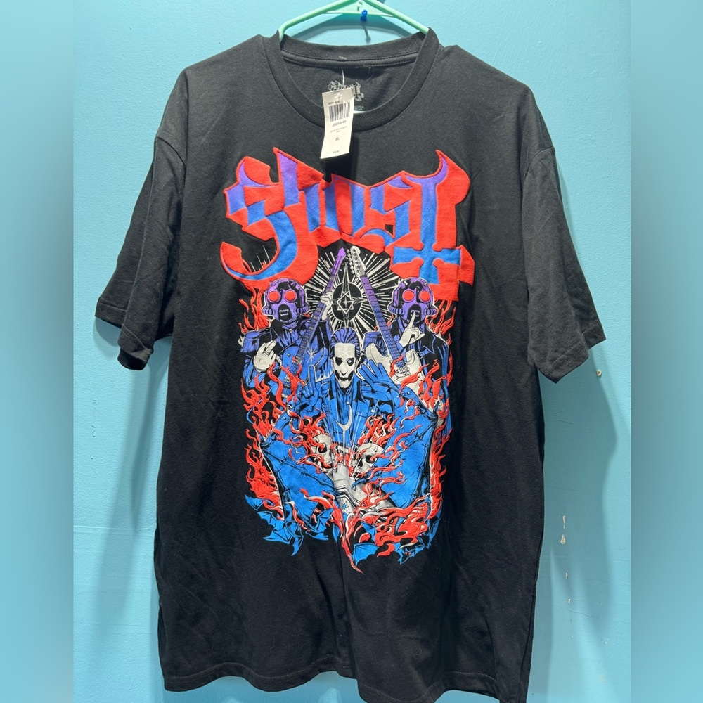 Ghost Band T-Shirt XL Papa Emeritus Black Metal Music Men’s Horror Graphic Tee